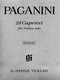 Paganini - 24 Capricci Opus 1 - la partition